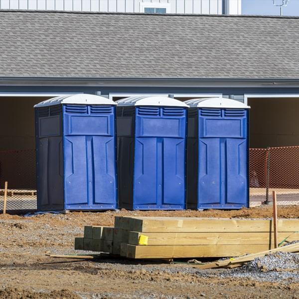 Heavy-duty construction site porta potty in Eugene, Oregon